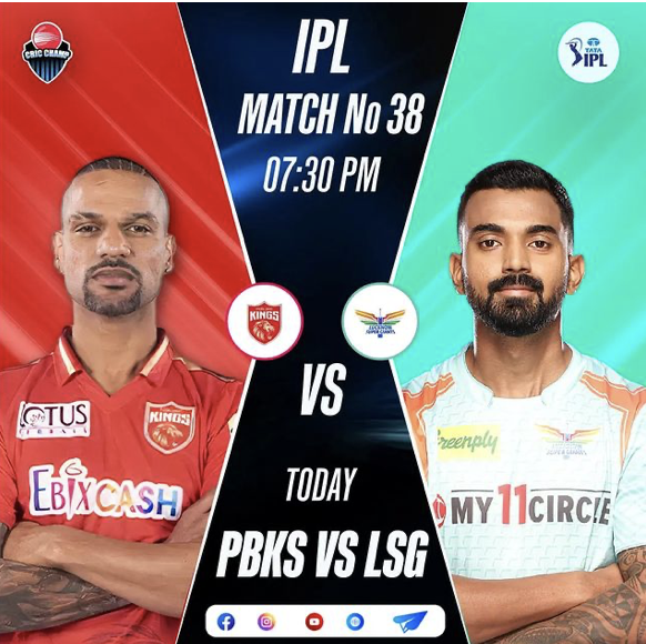 Punjab kings vs Lucknow 38th Match IPL 2023, Match prediction : Pitch report, weather forecast, team compare, Match winner, Toss winner