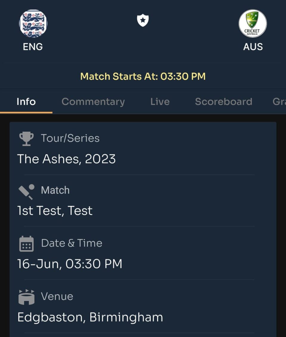 Ashes 2023, 1st Test, England vs Australia Toss and Match Prediction :