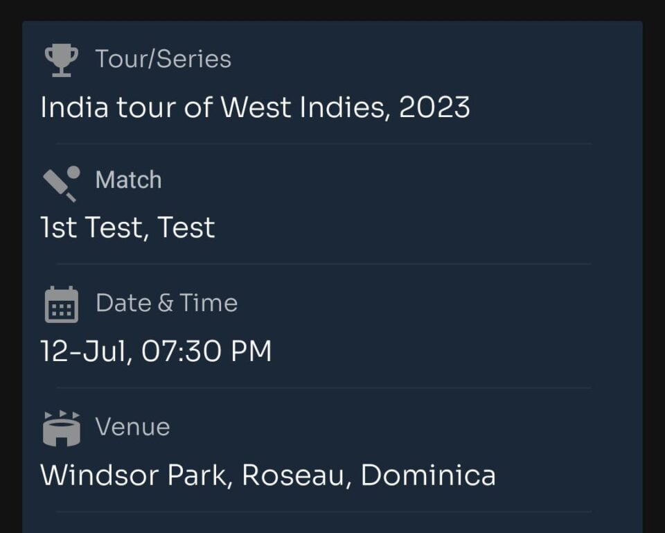 India vs West Indies 1st Test Match :Probable11, Match Prediction , Toss Prediction, Pitch Report :