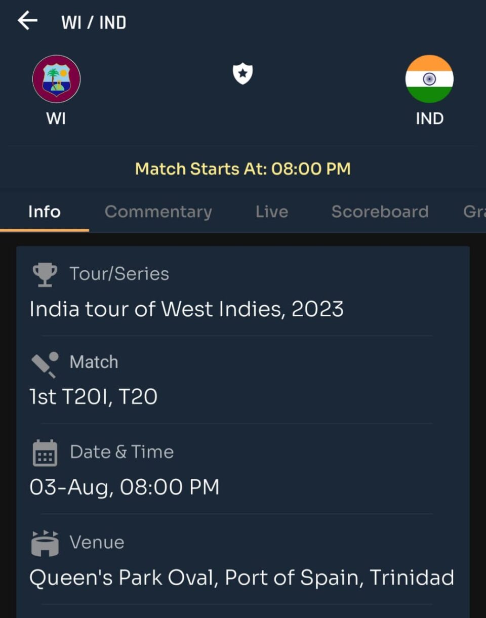 Cricket Showdown: IND vs WI 1st T20 Match Prediction, Toss Analysis, and Pitch Report