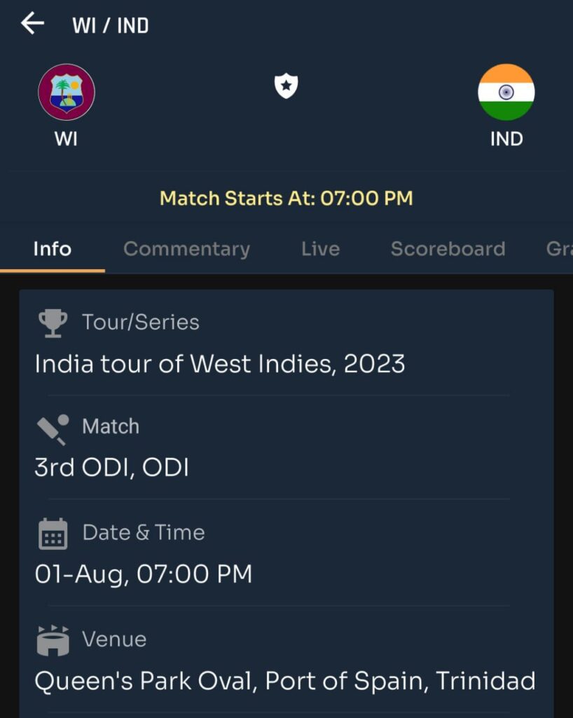 India vs West Indies 3rd ODI Match ,Probable11, Match Prediction, Toss Prediction, Pitch Report and Weather Report: