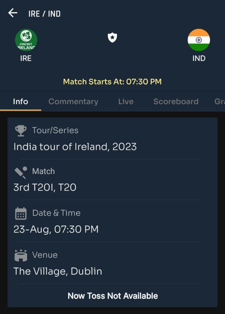 IND vs IRE 3rd T20 Match Prediction Dream 11 Prediction, Toss Analysis Pitch & Weather Report