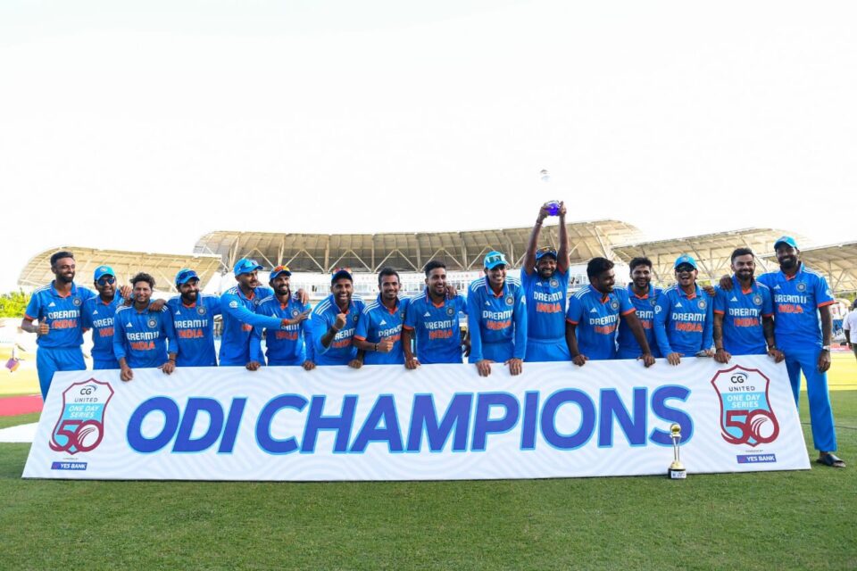 India's Crushing Performance: A Resounding 200-Run Triumph Over West Indies in 3rd ODI"