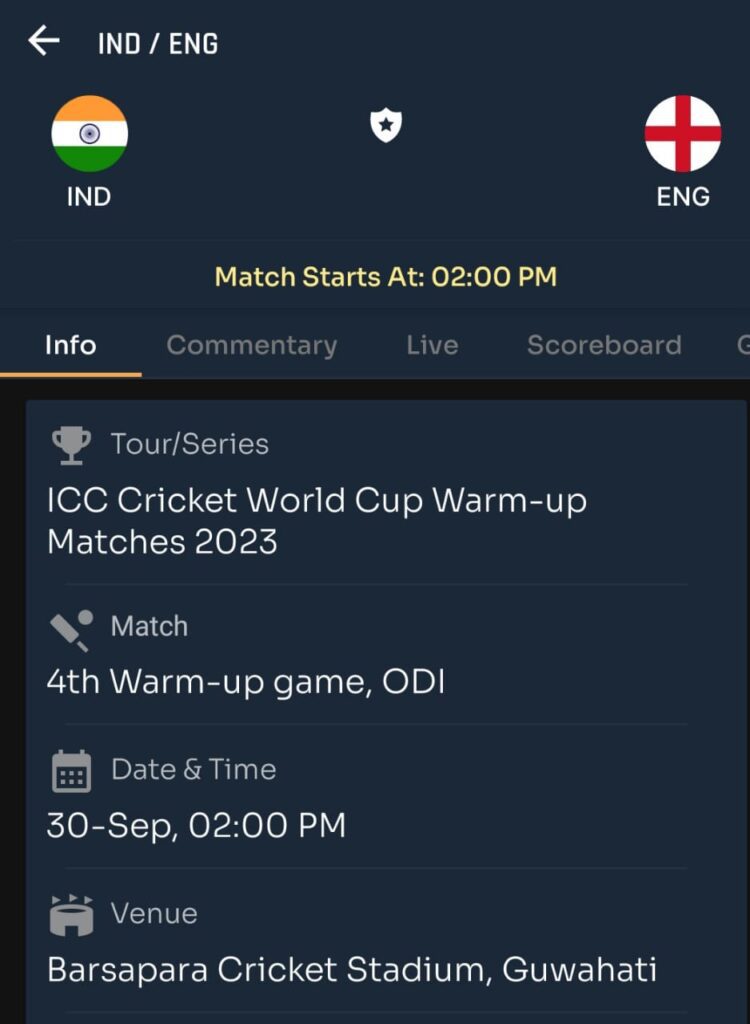 ODI World Cup 2023 Match Prediction