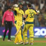 Australia win : Maxwell's Superhuman Feat: A 200 Not Out Miracle in the Greatest ODI Comeback Ever!". AUSTRALIA vs SOUTH AFRICA IN SEMI FINAL..