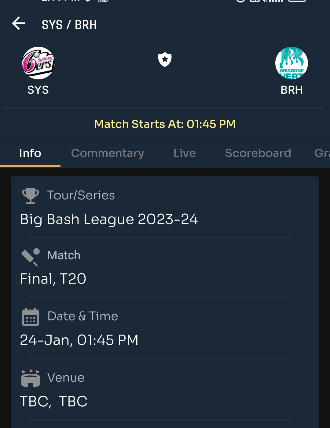 Today BBL Final Match Prediction |BRH vs SYS| Toss and Match Analysis | Pitch & Weather Report