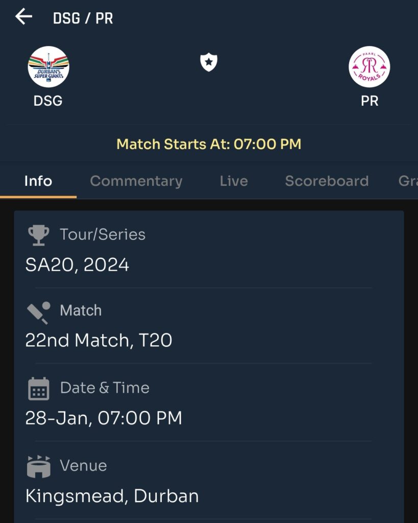 Today SA20 Prediction |Match Number 22| DSG vs PR | Toss and Match Analysis | Pitch Reports &Weather Report