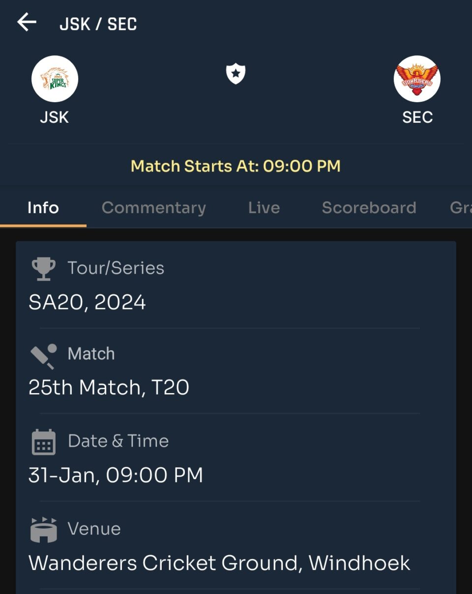 Today SA20 Prediction |Match Number 25| SEC vs JSK | Toss and Match Analysis | Pitch Reports &Weather Report