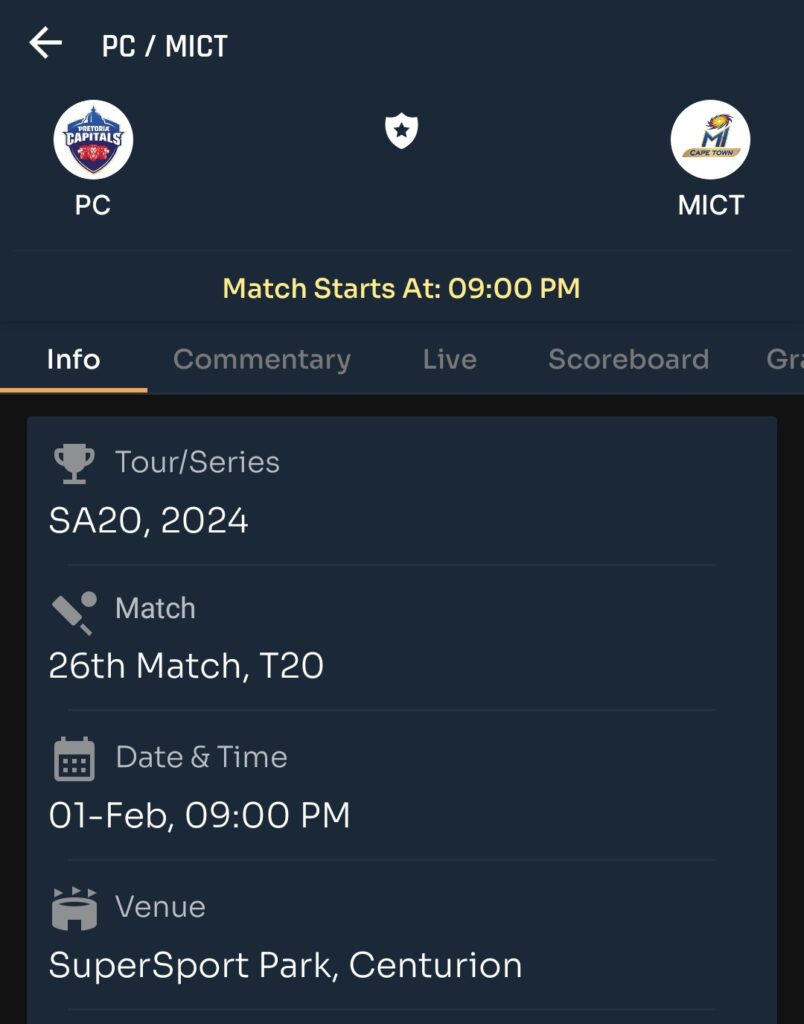 Today SA20 Prediction |Match Number 26| PC vs MICT| Toss and Match Analysis | Pitch Reports &Weather Report