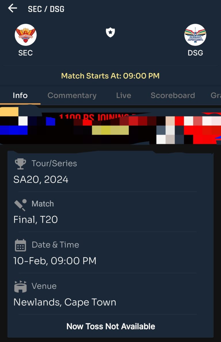 Today SA20 Final Match Prediction |DSG vs SEC| Toss and Match Analysis | Pitch Reports &Weather Report