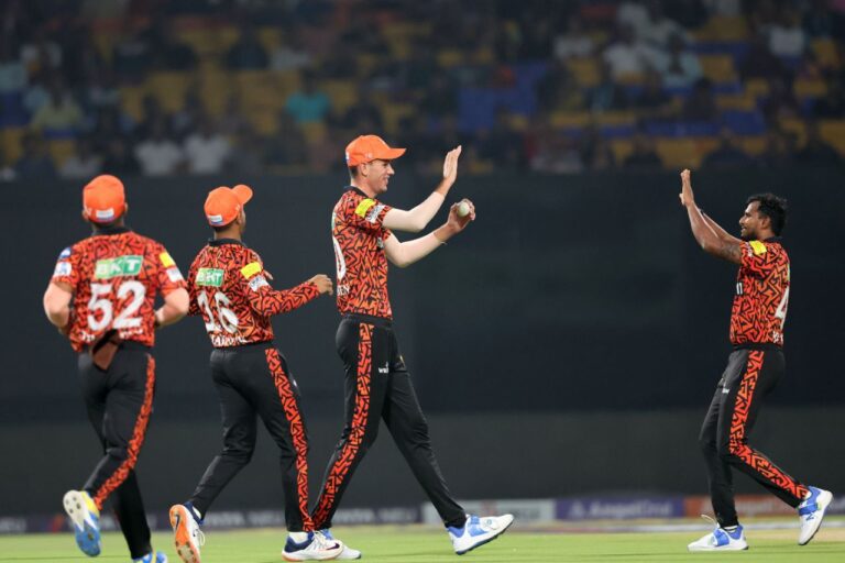 Top 5 highest powerplay scores for SRH in IPL