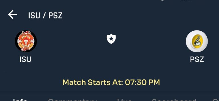 Today PSL Match Prediction – ISU vs PSZ