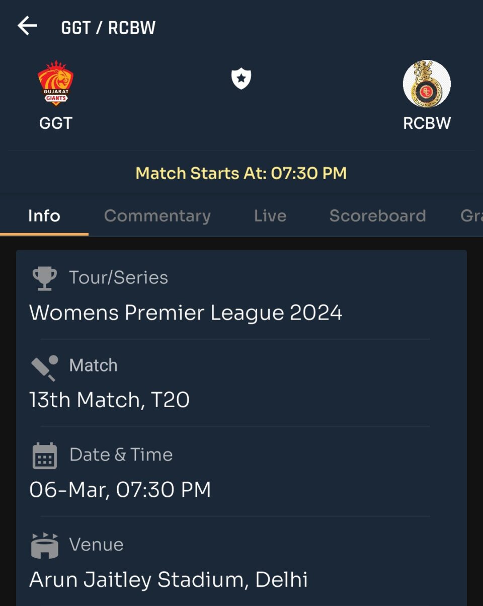 Today WPL 13th Match and Toss Prediction | RCB W vs GGT W | Team Prediction | Toss and Match Analysis | Pitch & Weather Report