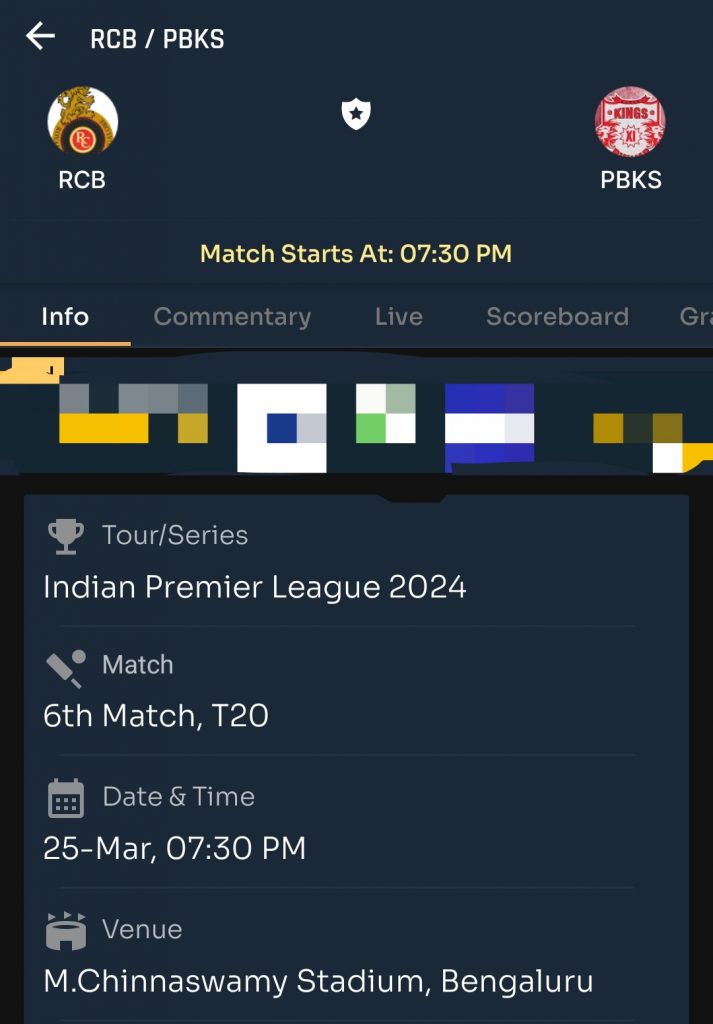 IPL 2024 6th Match : RCB vs PBK Today Match Prediction – who will win today ipl match and Toss | Toss and Match Prediction | Pitch Report & weather Report | Match Info