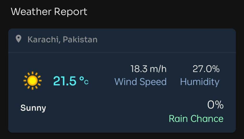 Today PSL Match Weather Report - KRK vs MS