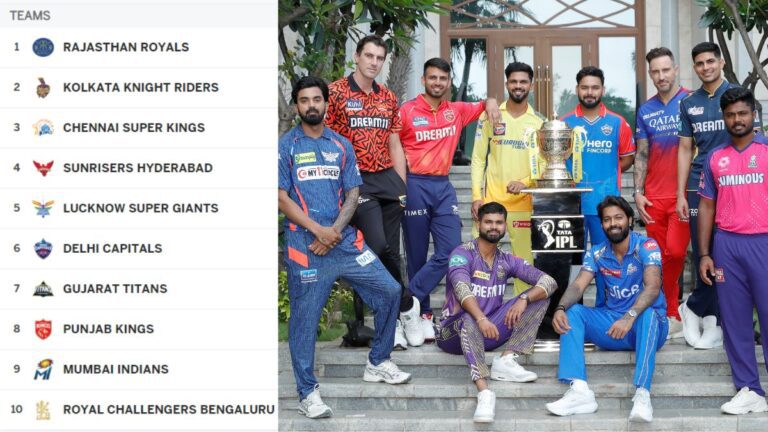 IPL Points Table (2008-2024)