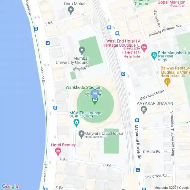 Wankhede Stadium nearest metro