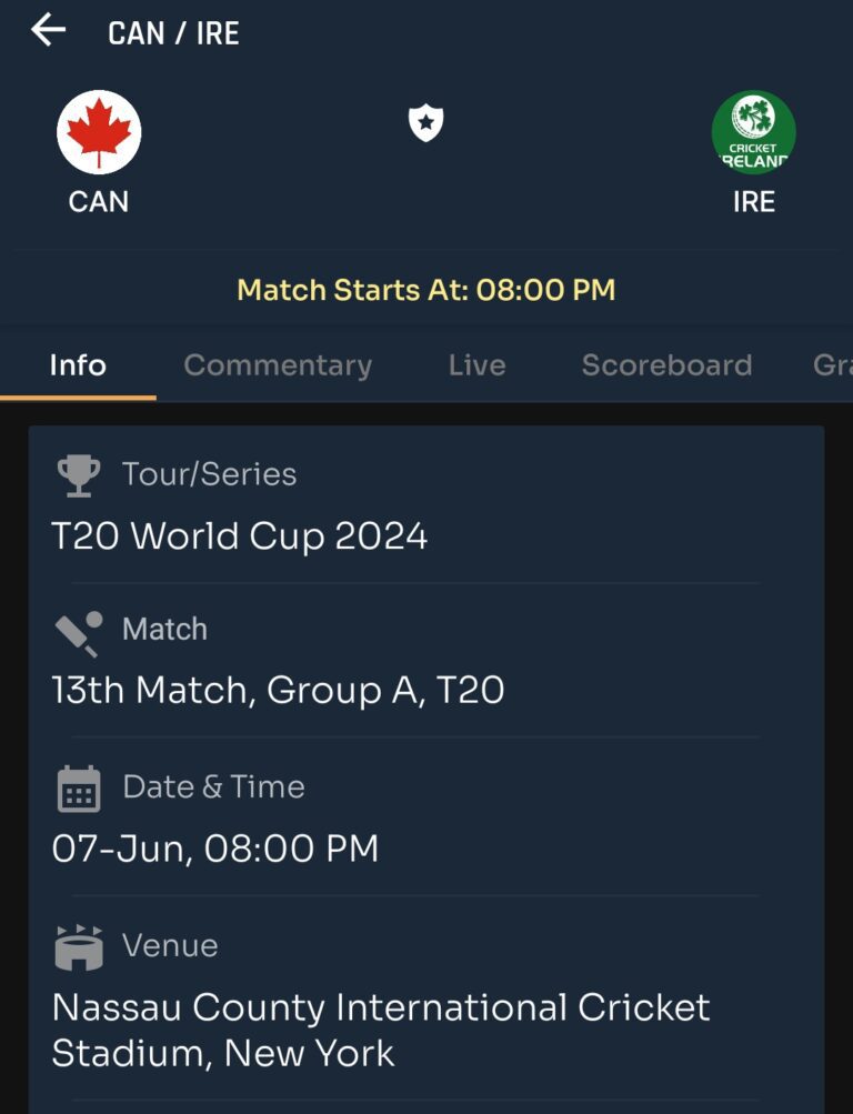 Today T20 world cup match prediction |Canada vs Ireland | Toss and Match Analysis | Pitch & Weather Report