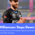 Kane Williamson Steps Down as New Zealand Captain