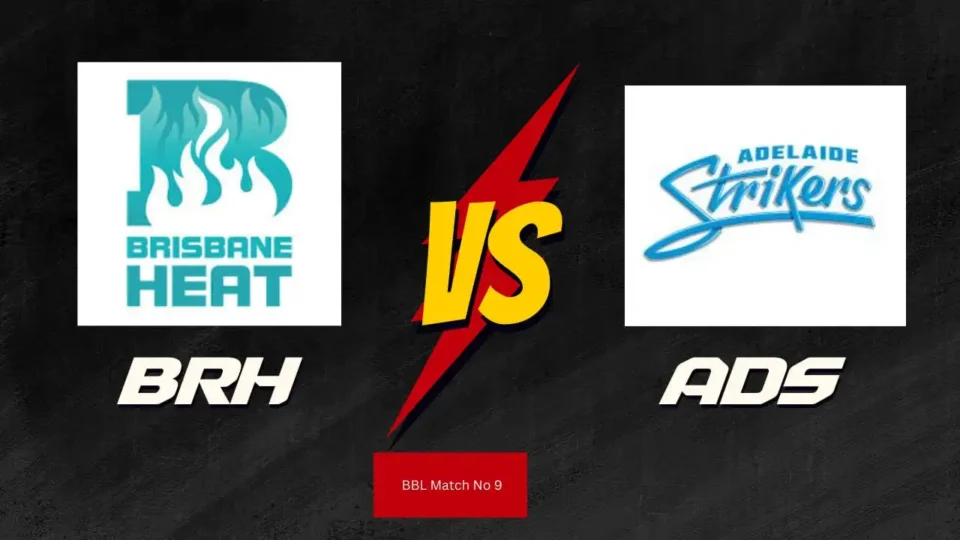 Today BBL ADS vs BRH Match Prediction | ADELAIDE STRIKERS vs BRISBANE HEAT | Toss and Match Analysis | Pitch & Weather Report