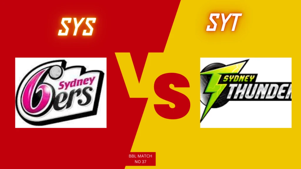 SYS vs SYT Match Predictions for 37th, Toss, Dream11 Tips, and key insights for BBL 2024-25