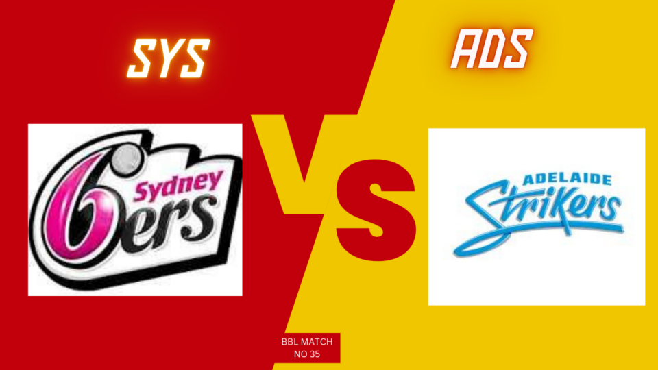 Today BBL Match Prediction | SYS vs ADS | Toss and Match Analysis Report