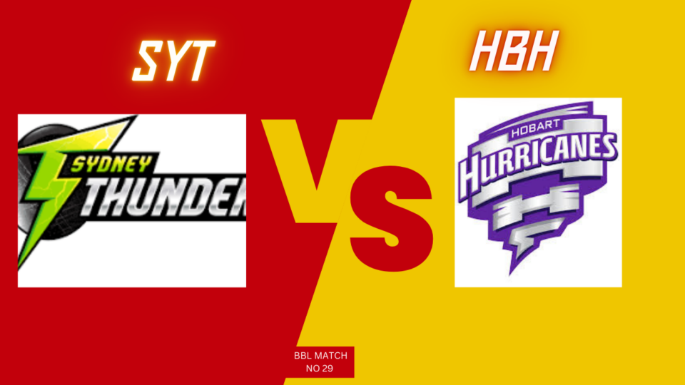 Today BBL Match Prediction | SYT vs HBH | Toss and Match Analysis Report