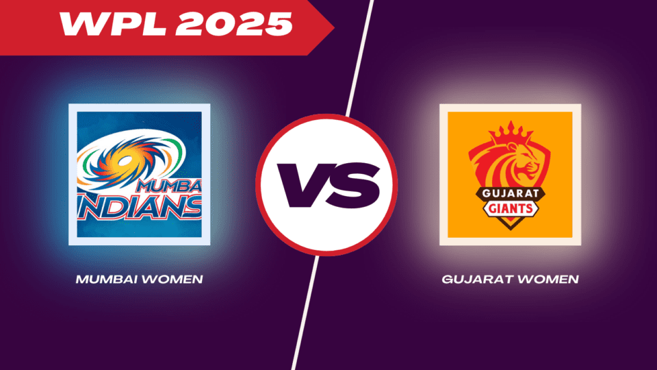 MI Women vs GG Women WPL 2025 Match Prediction: Playing xi, Fantasy xi, Toss, Team Preview & Streaming Details