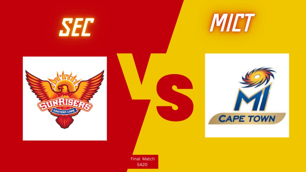 SEC vs MICT Match Prediction for Final Match, Toss, Dream11 Tips, and key insights for SA20 2025