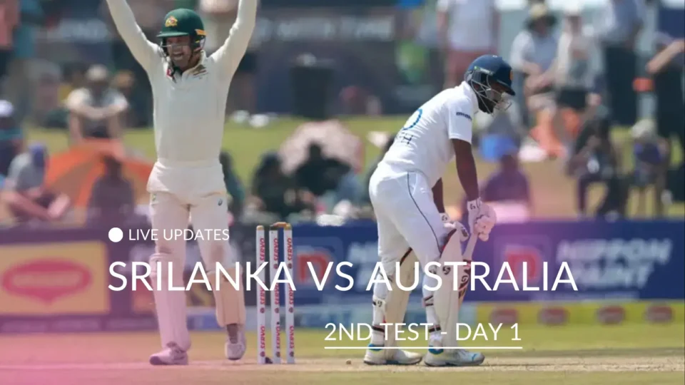 SL vs AUS, 2nd test Day 1 Highlights : Sri Lanka 229-9 in Galle