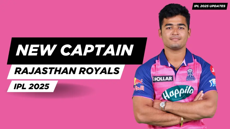 Riyan Parag appointed Captain of Rajasthan Royals for First Three IPL 2025 Games