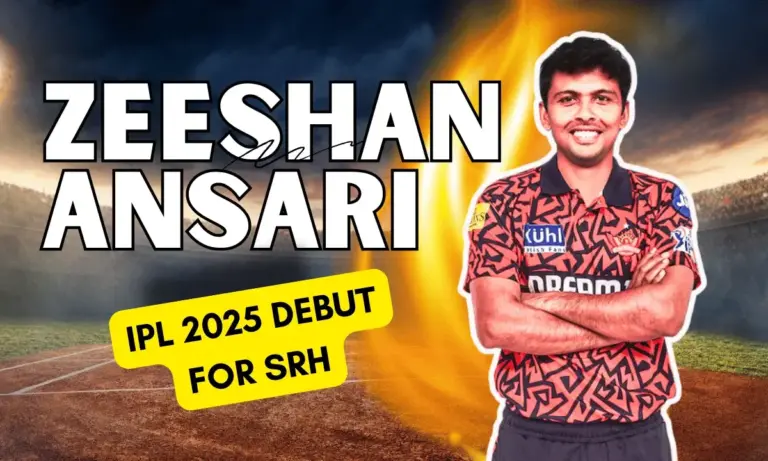 Zeeshan Ansari Makes IPL Debut for Sunrisers Hyderabad 2025