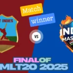 India Masters vs West Indies Masters final Match IMLT20 2025: INDM v/s WIM Match prediction, pitch report, probable playing XI, fantasy tips