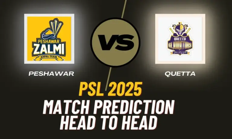 PES vs QUE Dream11, Match Prediction, Pitch Report, Fantasy Team - Quetta Gladiators vs Peshwar Zalmi - PSL 2025