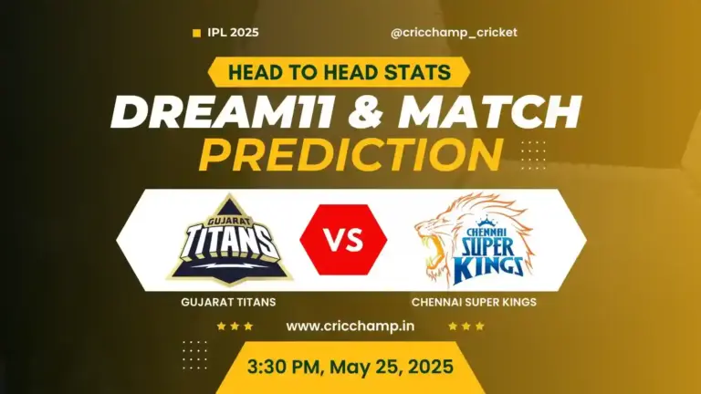 Why will GT (Gujarat Titans) will win today IPL match - CSK vs GT 67th match of IPL 2025