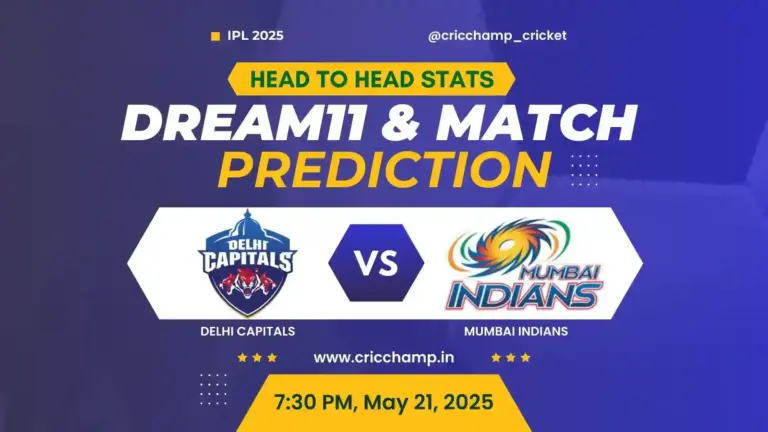 DC vs MI Match Prediction, Pitch Report, Playing XI, And Who will win Today Match in IPL 2025?
