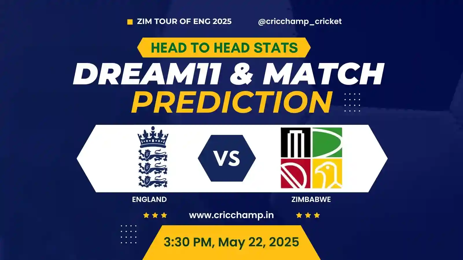 ENG vs ZIM Test Match Prediction | Dream 11 | Toss | Playing XI | Pitch Report - Zimbabwe tour 2025