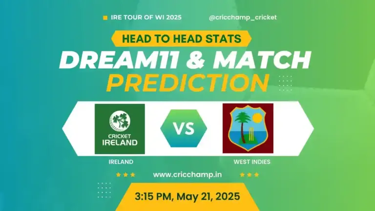 IRE vs WI Match Prediction, Dream 11, Toss, Pitch Report, Playing XI and Ireland vs West Indies ODI Tour Schedule