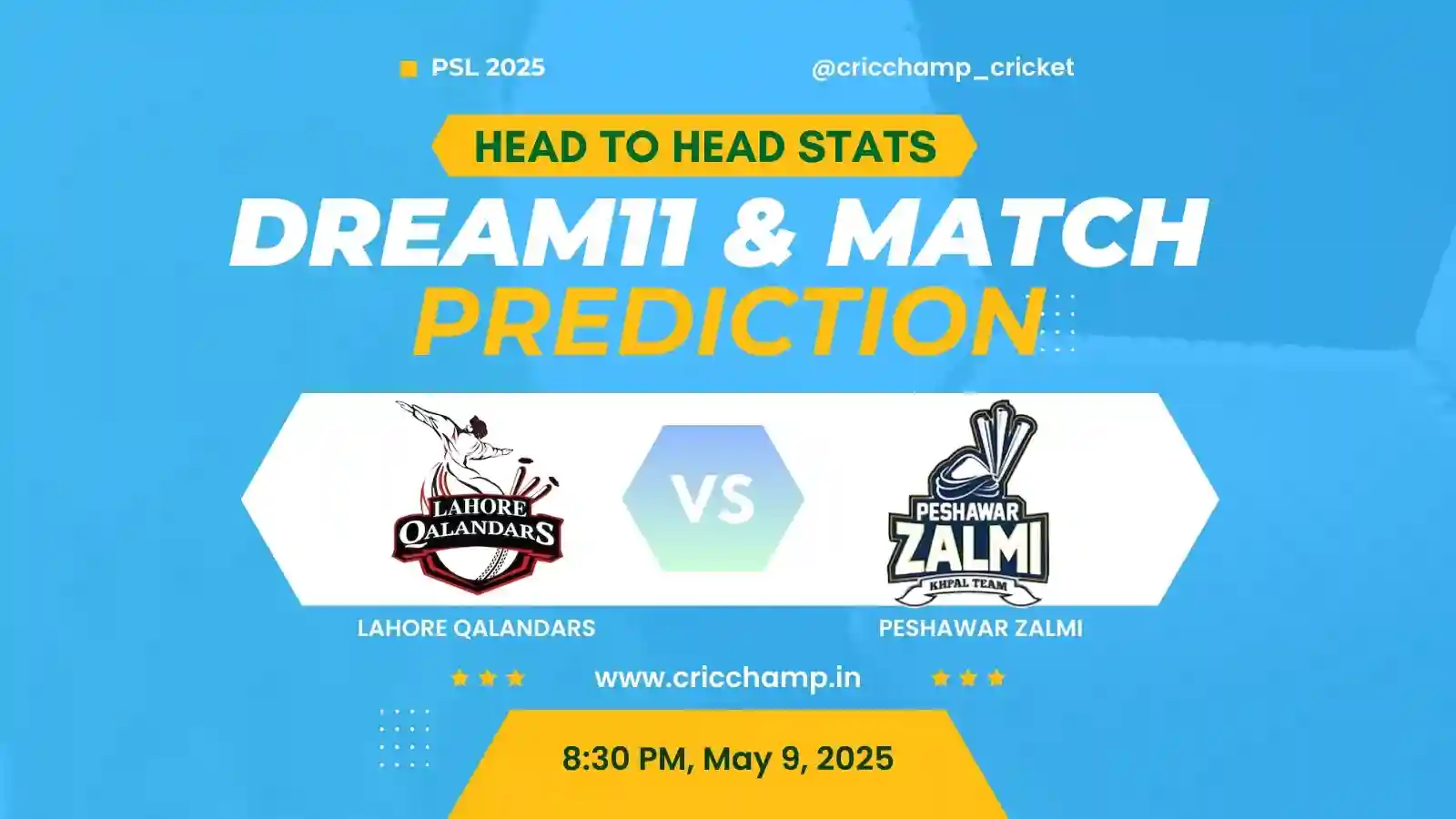LAH vs PES dream11 prediction Today Match 23 | Head to head, Toss, Pitch - PSL 2025