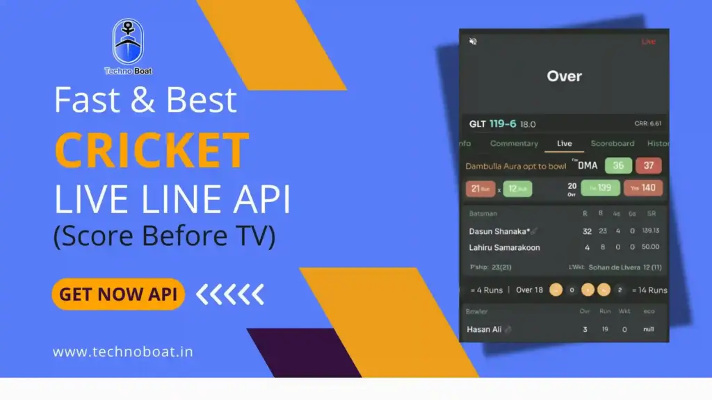 Best Cricket Live Line API services in India 2025