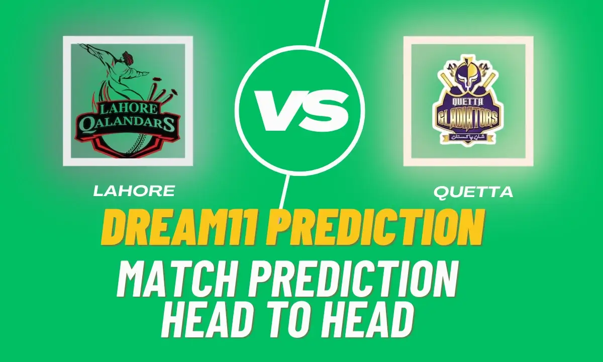 LAH vs QG Prediction, Match 23 Today | Dream11, HEAD TO HEAD, Toss, Pitch Report - PSL 2025