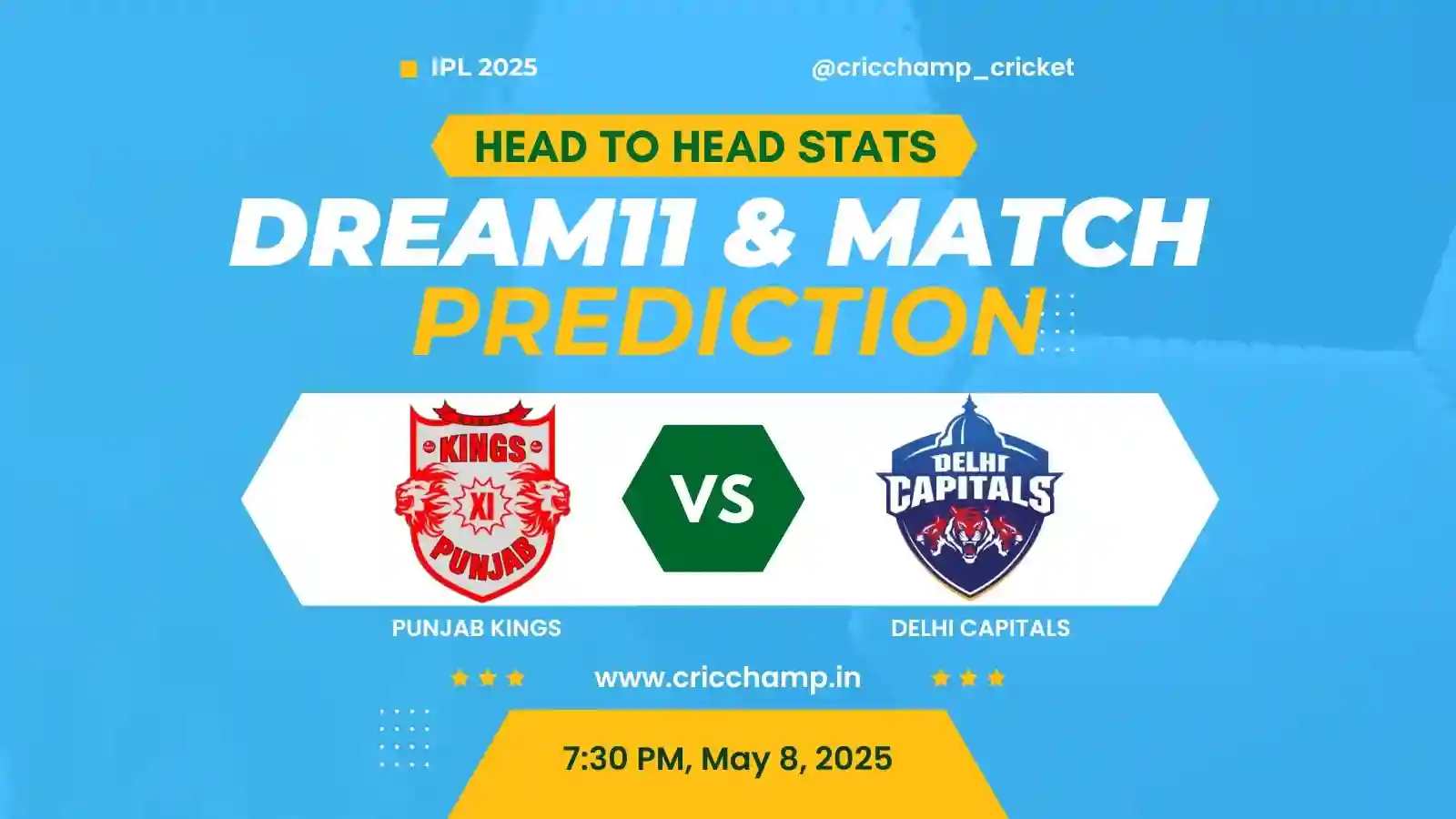 Today IPL Match PBKS vs DC Dream11 Prediction, Toss, Pitch, Head to head, And Who will win Today Match? – IPL 2025