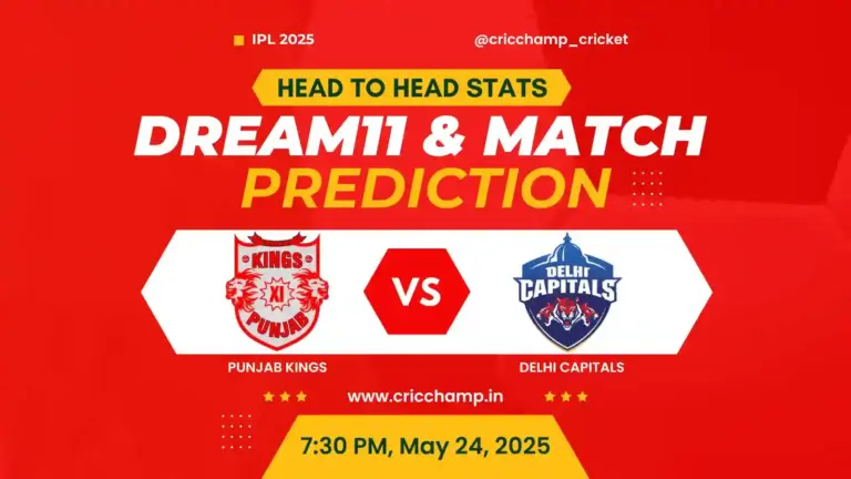 Today IPL Match PBKS vs DC , Toss, Pitch, Head to head, And Who will win Today Match? – IPL 2025