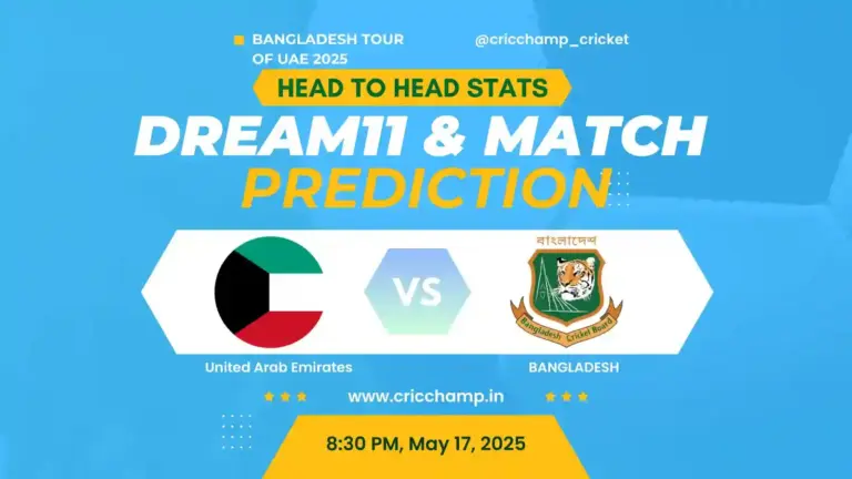 UAE vs BAN 1st T20I Match Prediction, Dream11 Team, Pitch, Head to head and live stream