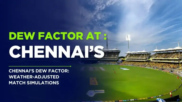 Chennai’s Dew Factor: Weather-Adjusted Match Simulations